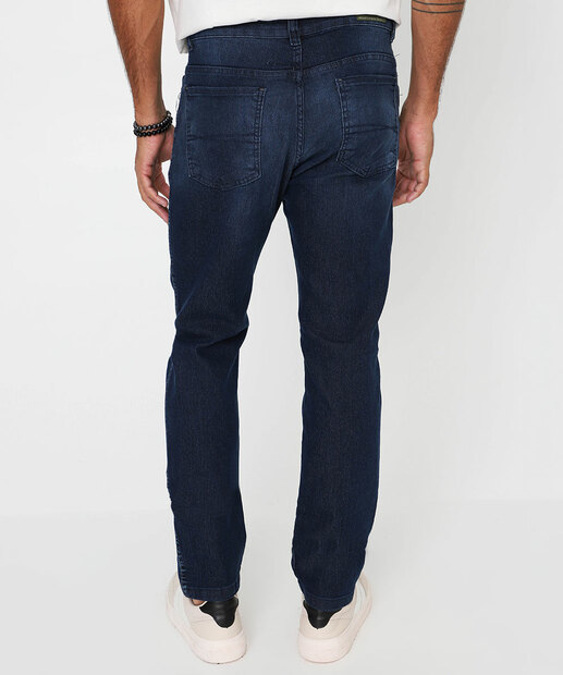 Calça Masculina Jeans Slim Bolsos Gangster Azul