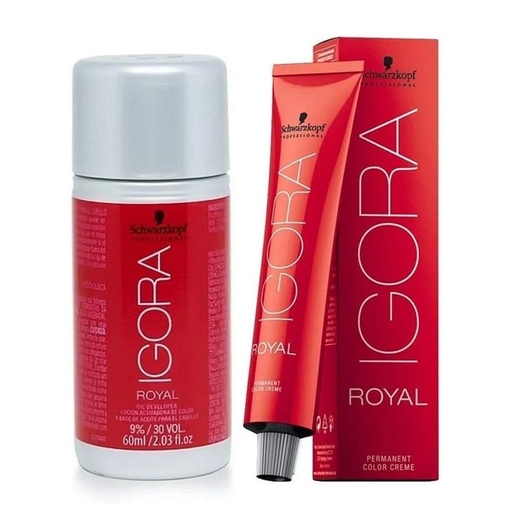Image_Kit Ox 9% 30V E Coloração Schwarzkopf Igora Royal 7-42 60ML