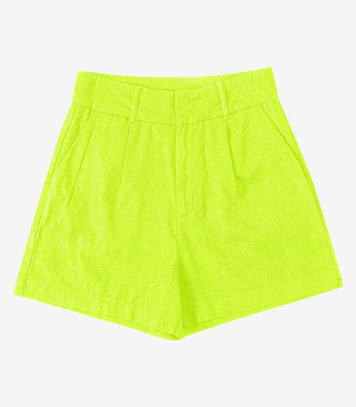 Shorts de Linho Feminino Endless Verde