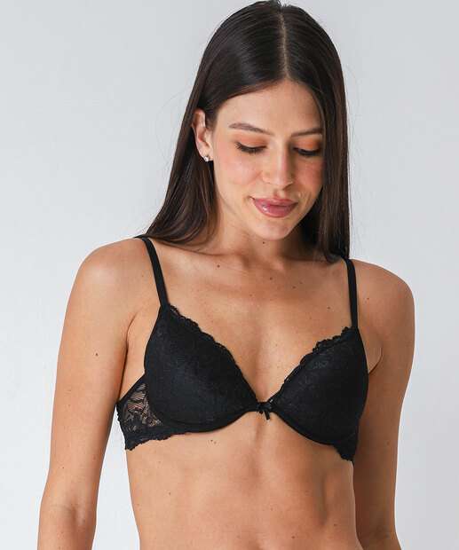 Image_Sutiã de Renda Push Up Com Bojo Marisa Preto