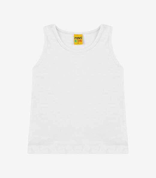 Image_Regata Básica Infantil Feminina Rovi Kids Branco