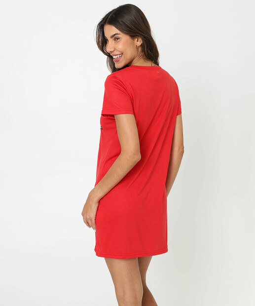 Camisola Manga curta Estampa Harry Potter Vermelho 