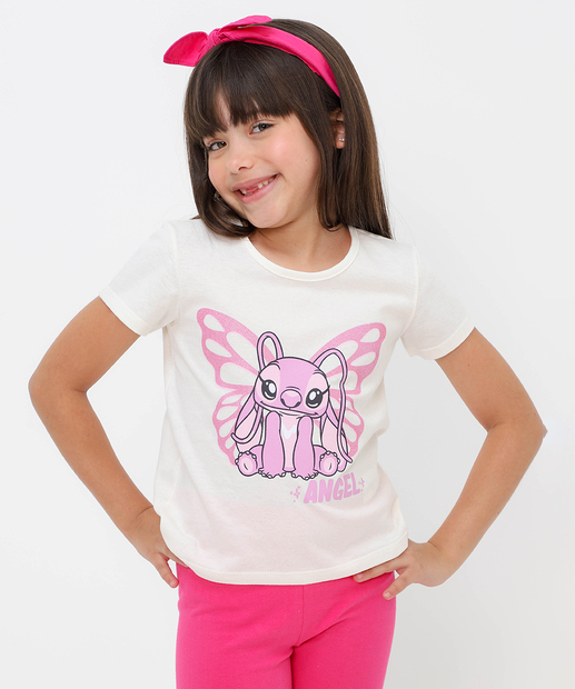 Image_Blusa Infantil Angel Stitch Disney Tam 4 a 10 Off White