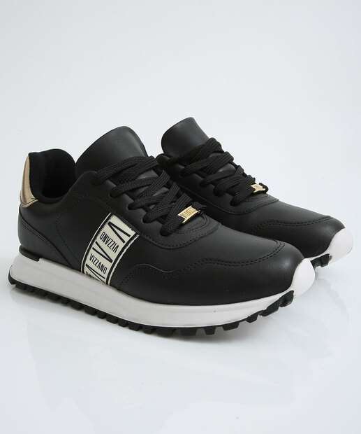 Tênis Casual Feminino Recortes