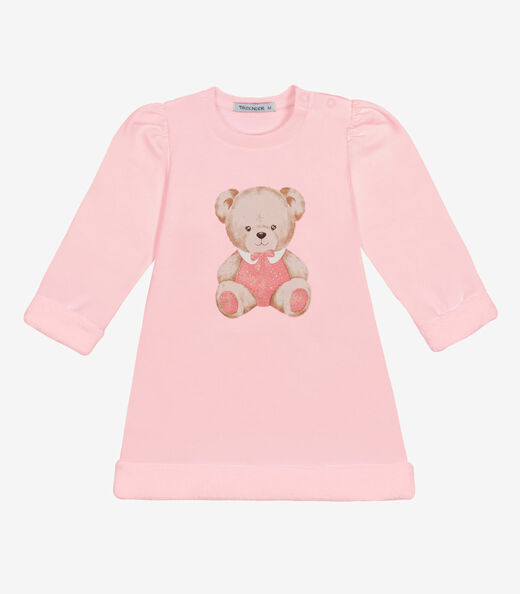 Vestido Infantil com Leves Defeitos Trick Nick Rosa