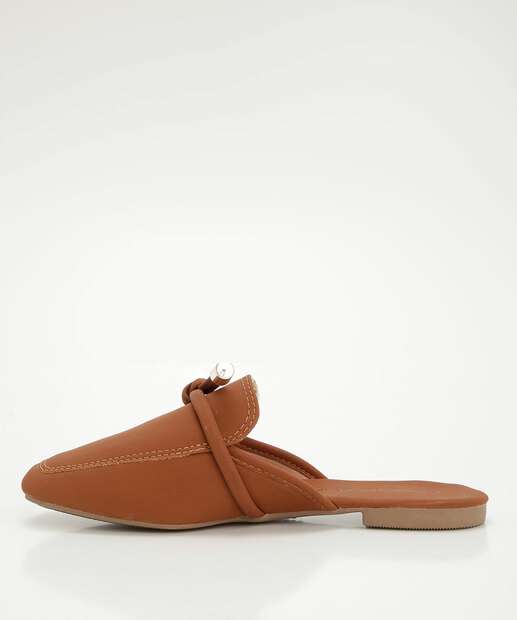 Mule Feminino Nobuck Bico Quadrado 