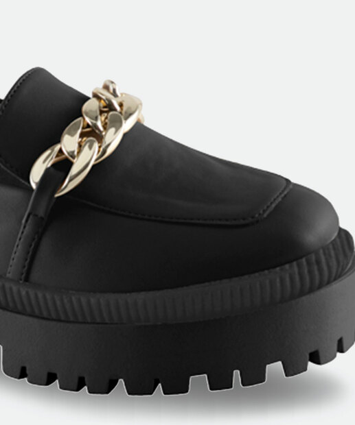 Mocassim Loafer Feminino Tratorado Corrente Via Uno 