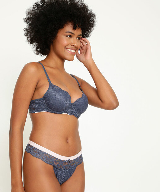 Calcinha Fio Dental Renda Marisa