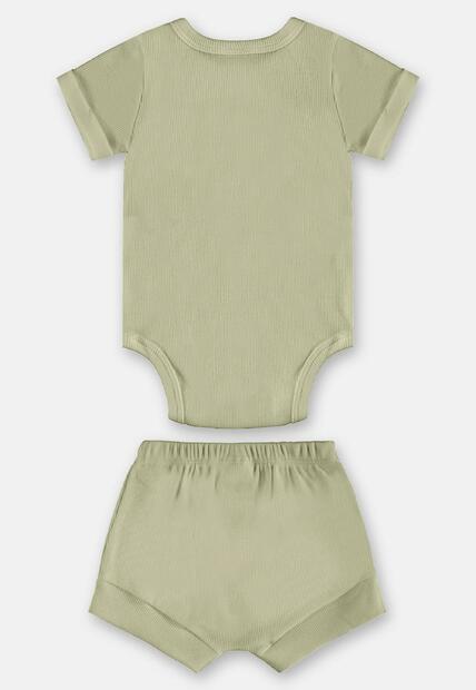 Conjunto Body Short Ribana Nature Up Baby