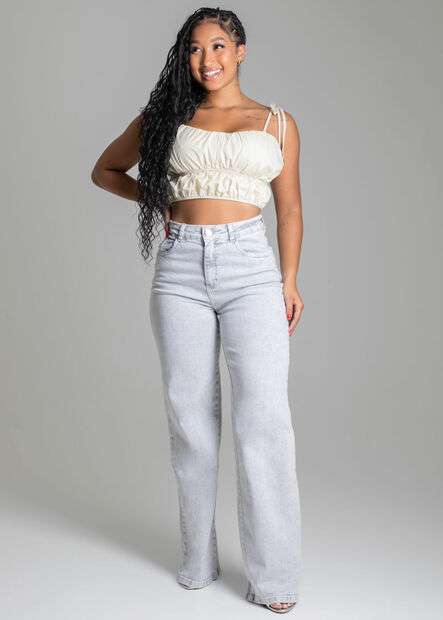 Calça Sawary Jeans Wide Leg - 278008
