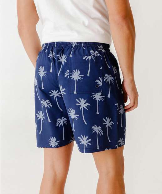 Bermuda Masculina Surf Coqueiros Marisa Azul