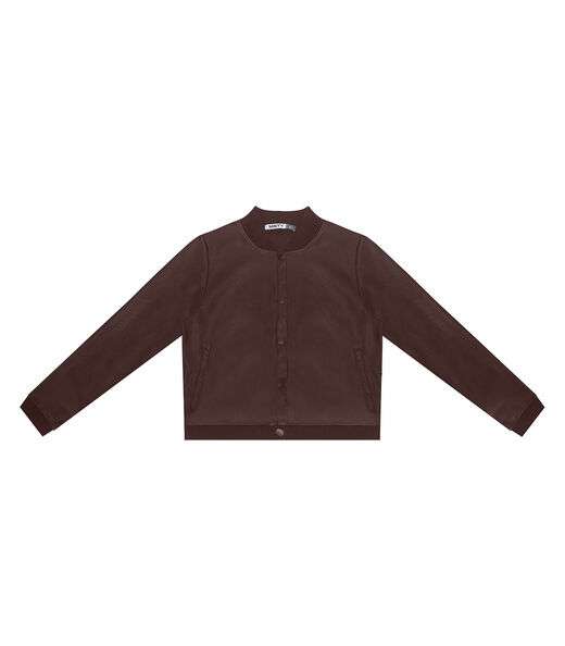 Image_Casaco Juvenil Feminino Material Sintético Minty Marrom