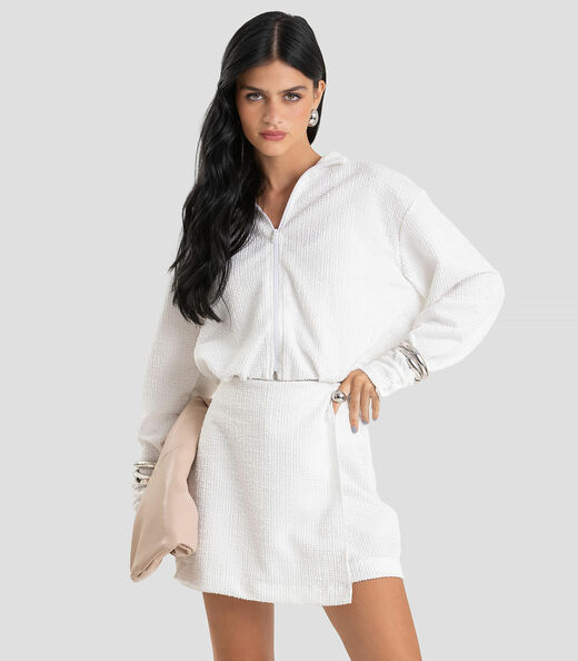Image_Jaqueta Feminina Cropped Em Tweed Dianna Branco