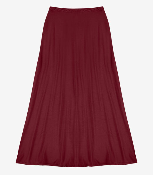 Saia Feminina Midi Evase Dianna Vermelho