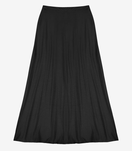 Saia Feminina Midi Evase Dianna Preto