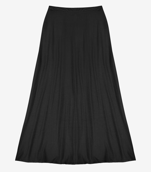 Saia Feminina Midi Evase Dianna Preto