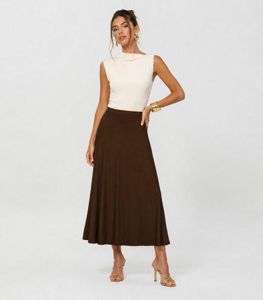 Image_Saia Feminina Midi Evase Dianna Marrom